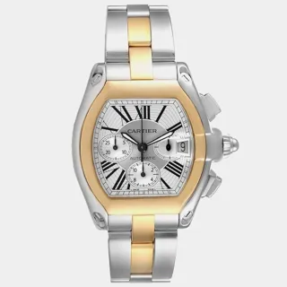 Cartier Roadster W62027Z1 48mm Yellow gold and Stainless steel