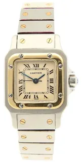 Cartier Santos 1170902 24mm Yellow gold and Stainless steel Champagne