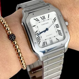 Cartier Santos de Cartier WSSA0018 39mm Stainless steel Silver