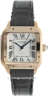 Cartier Santos WGSA0028 35mm Rose gold Silver