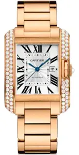 Cartier Tank Anglaise WT100003 Rose gold Silver