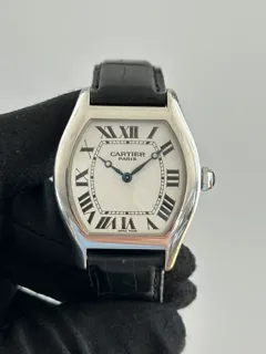 Cartier Tortue W1532851 34mm Platinum White