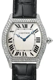 Cartier Tortue WA503851 34mm White gold Silver