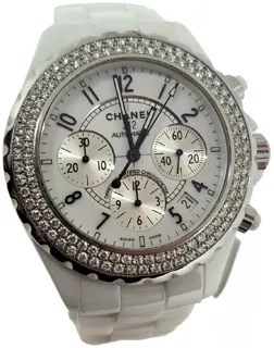 Chanel J12 H1008 41mm Ceramic and Stainless steel White