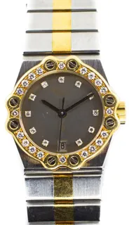 Chopard St. Moritz 8024 23mm Yellow gold and Stainless steel Gray