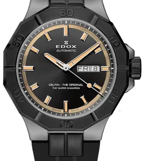 Edox 88008-37GNCA-GBEI 43mm Stainless steel Gray