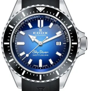 Edox 80120-3NCA-BUIDN 44mm Stainless steel Blue