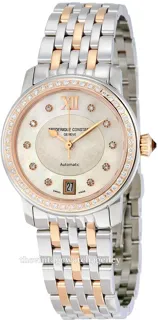 Frédérique Constant Ladies Automatic FC-303WHF2PD2B3 34mm rose gold colored steel White