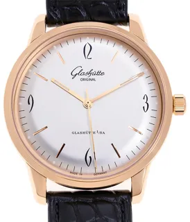 Glashütte Sixties 1-39-52-01-01-04 39mm Rose gold Silver