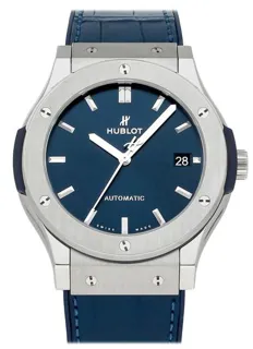 Hublot Classic Fusion 511.NX.7170.LR 42mm Titanium Blue