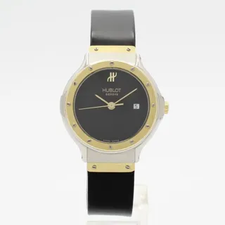 Hublot Classic B 1394.2 28mm Yellow gold and Stainless steel Black