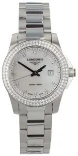 Longines Conquest L3.258.0 29mm Stainless steel White