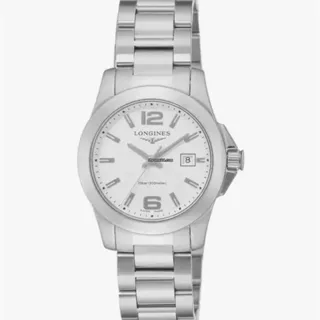 Longines Conquest L3.376.4.16.6 29.5mm Stainless steel White