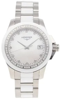 Longines Conquest L3.281.0 35mm Stainless steel White