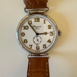 Longines Heritage L2.809.4.23.2 41mm Stainless steel White