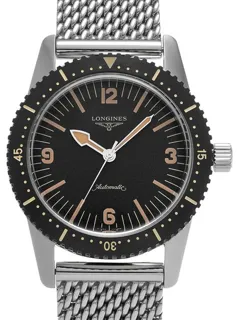 Longines Heritage L28224566 42mm Stainless steel Black