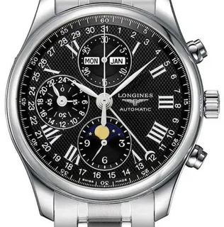 Longines Master Collection L2.773.4.51.6 42mm Stainless steel Black