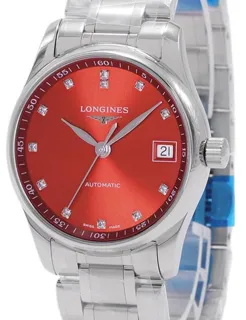 Longines Master Collection L23574086 34mm Stainless steel Orange