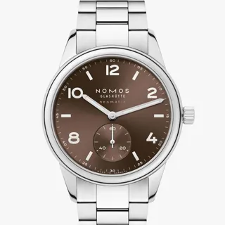 NOMOS Club 760 39.5mm Stainless steel Brown