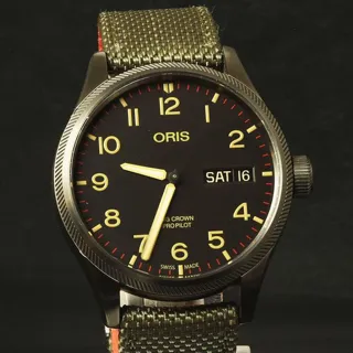 Oris ProPilot 01 752 7698 4274-Set TS 45mm Stainless steel and Gray PVD Black