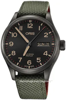 Oris ProPilot 01 752 7698 4274-Set TS Stainless steel and Gray PVD Black