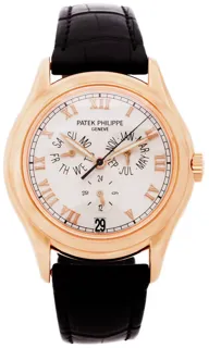 Patek Philippe Annual Calendar 5035R-001 37mm Rose gold Silver