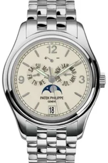 Patek Philippe Annual Calendar 5146/1G-001 39mm White gold Beige