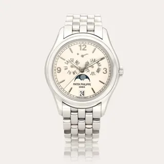 Patek Philippe Annual Calendar 5146 39mm 18k white gold Cream