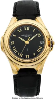 Patek Philippe Sculpture 5090J- 001 38mm Yellow gold Black