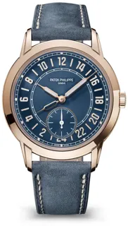 Patek Philippe Travel Time 5224R-001 Rose gold Blue