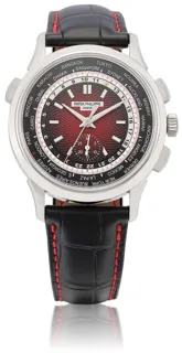 Patek Philippe World Time Chronograph 5930G-011 39.5mm White gold Red