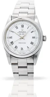 Rolex Air King 14000 34mm Stainless steel White