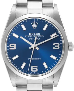 Rolex Air King 14000 34mm Stainless steel Blue