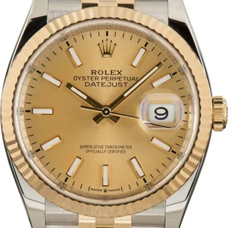 Rolex Datejust 36 126233 Stainless steel and 18k yellow gold