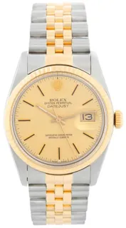 Rolex Datejust 36 16013 Yellow gold and Stainless steel