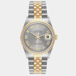 Rolex Datejust 36 16233 Yellow gold and Stainless steel Silver