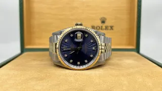 Rolex Datejust 36 16233-000 Yellow gold and Stainless steel Purple