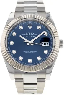 Rolex Datejust 41 126334 White gold and Stainless steel Blue