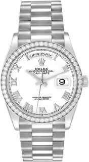 Rolex President Day-Date 128349RBR White gold White