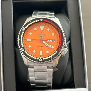 Seiko 5 Sports SRPK07 42.5mm Stainless steel Orange