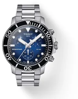 Tissot Seastar T120.417.11.041.01 45.5mm Stainless steel Black