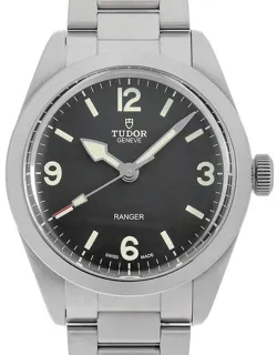 Tudor Ranger 79950-0001 39mm Stainless steel Black