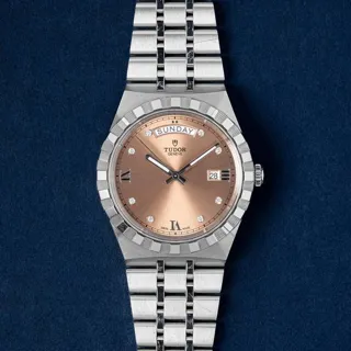 Tudor Royal 28600 41mm Stainless steel Salmon