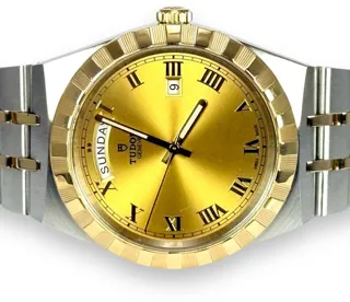 Tudor Royal 28603 41mm Yellow gold and Stainless steel Golden