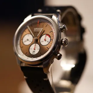 Union Glashütte Belisar Chronograph D009.427.16.290.09 44mm Stainless steel Brown