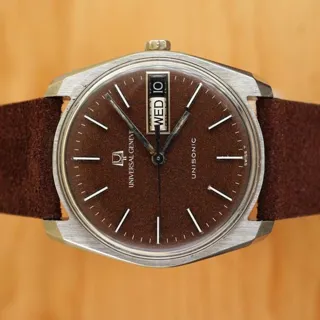 Universal Genève Polerouter 853100 34mm Stainless steel Brown