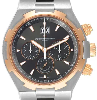 Vacheron Constantin Overseas Chronograph 49150/000M-9338 Yellow gold and Stainless steel Brown