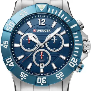 Wenger Sea Force 01.0643.119 43mm Steel Blue