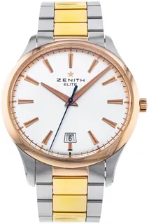 Zenith Captain 51.2020.670/01.M2020 Rose gold and Stainless steel Silver