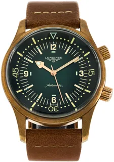 Longines Heritage L37741502 42mm Bronze Green